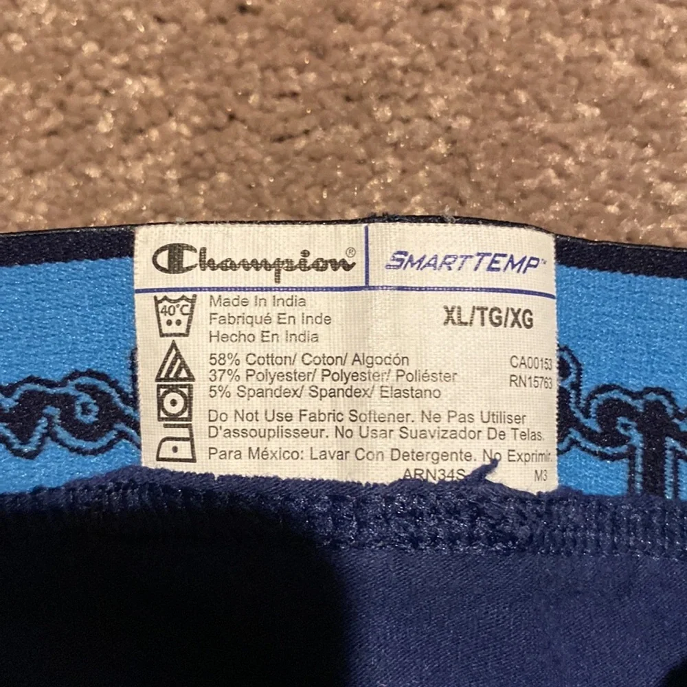 Champion Blue Boxer Briefs Stretch Comfort Underwear SIZE XL